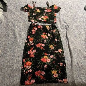 A cute floral two piece